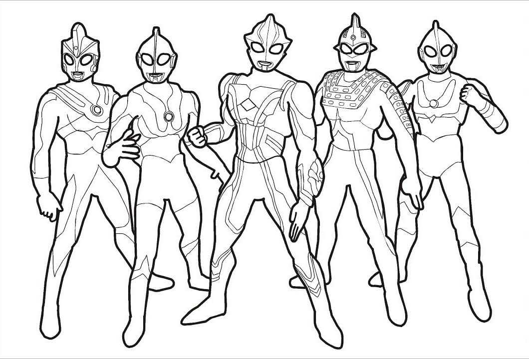 Tô màu 5 Ultraman