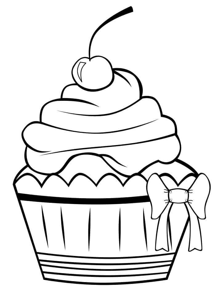 Tô màu Bánh Cupcake Ngon Miệng