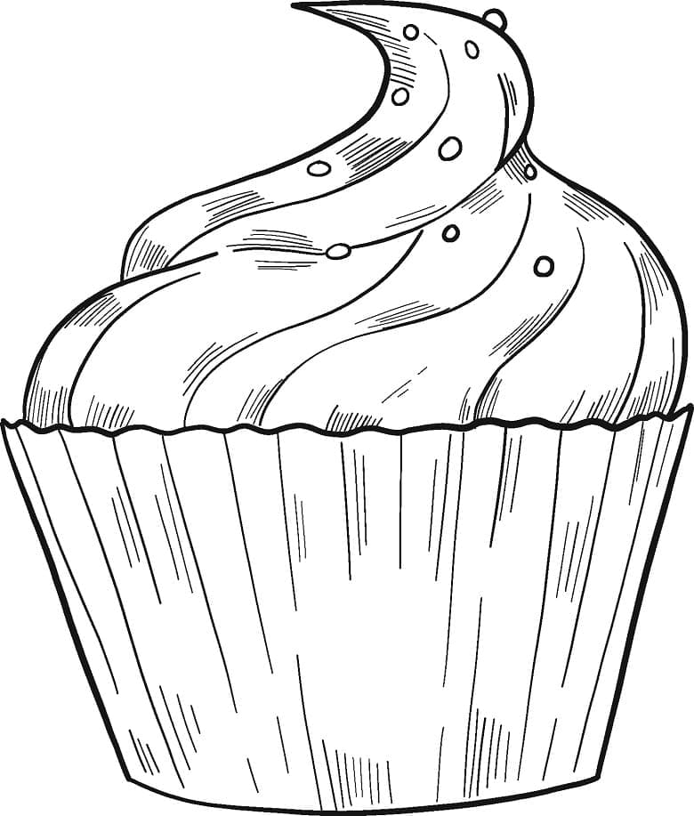 Tô màu Bánh Cupcake Ngọt Ngào