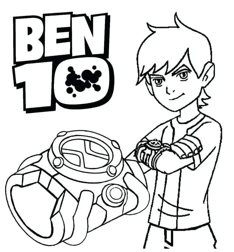 Tô màu Ben 10 và Omnitrix