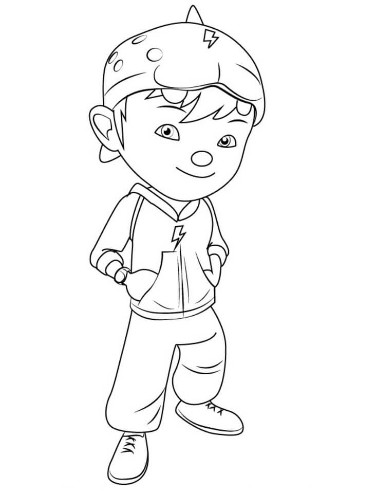 Tô màu Boboiboy Mỉm Cười