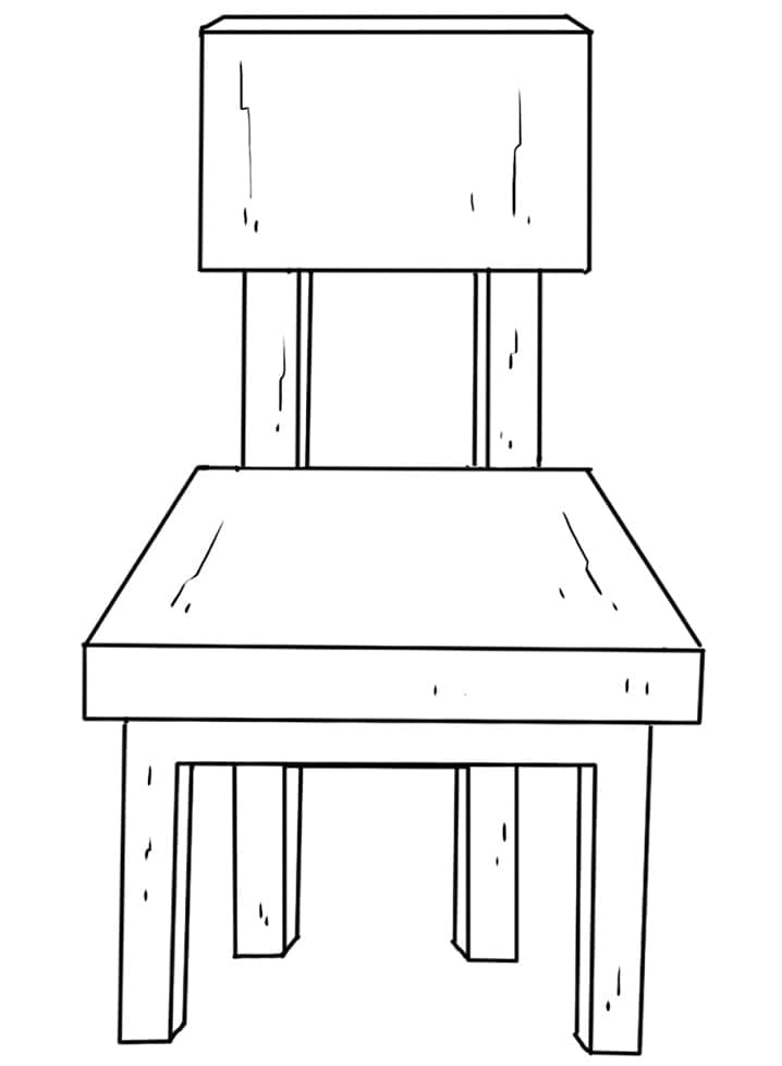 Tô màu Cái Ghế Gỗ