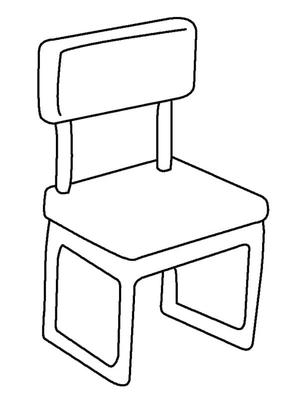 Tranh tô màu cái ghế tròn « in hình này