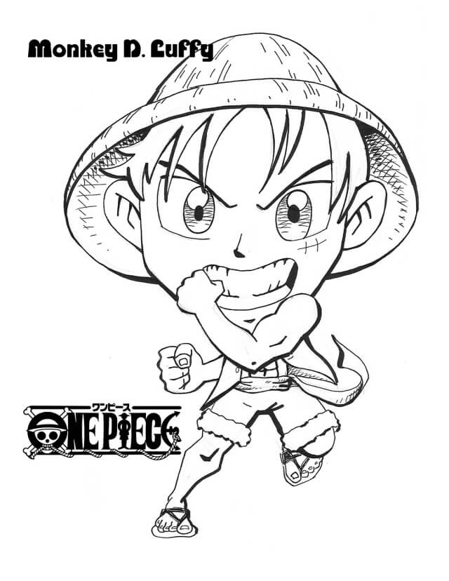 Tô màu Chibi Luffy