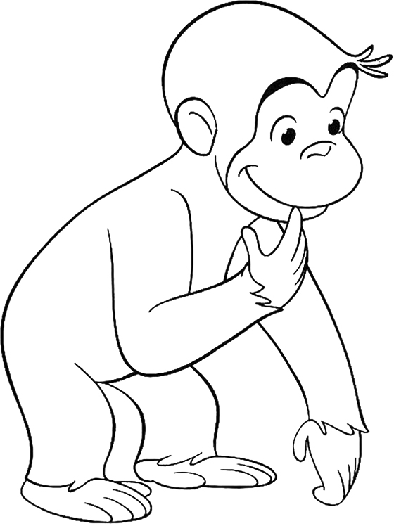 Tô màu chú khỉ curious george