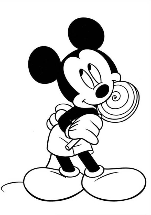 Tổng hợp 100+ tranh tô màu chuột Mickey mới nhất 2021