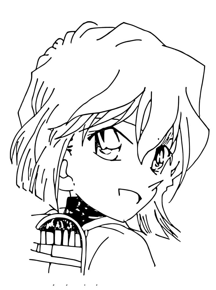 Tô màu Cô Bé Haibara Cute