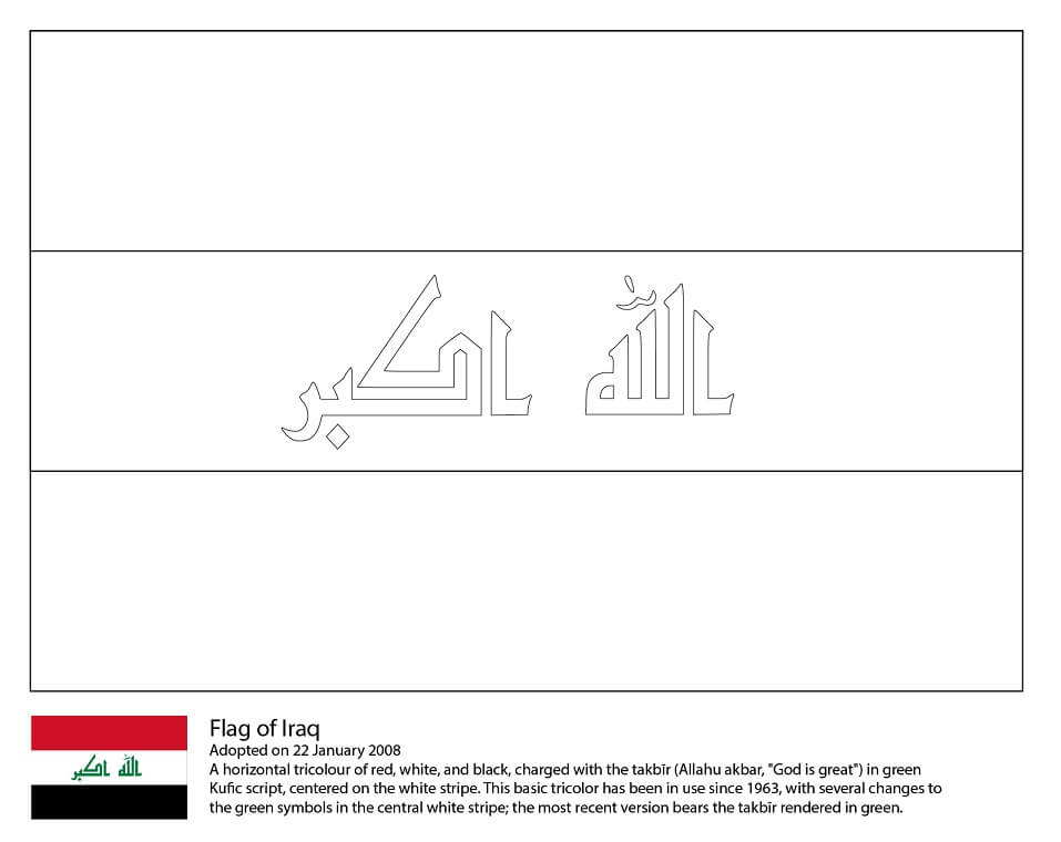 Tô màu Cờ Iraq