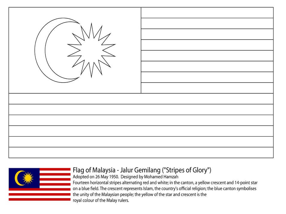 Tô màu Cờ nước malaysia