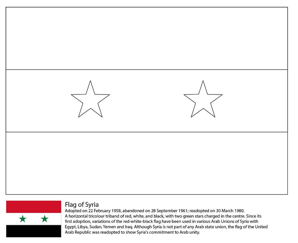 Tô màu Cờ syria