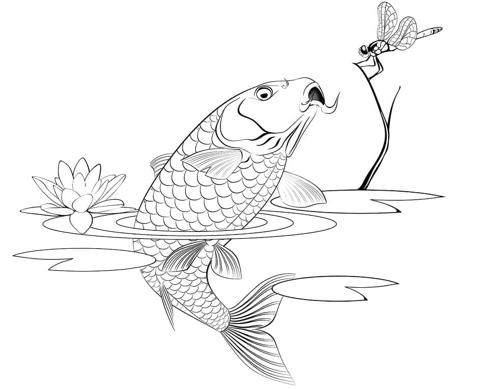 Hướng dẫn vẽ va tô màu con cá theo từng bước « in hình này