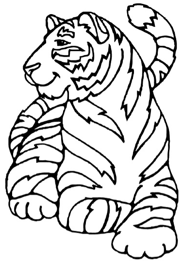Tô màu con hổ siberi