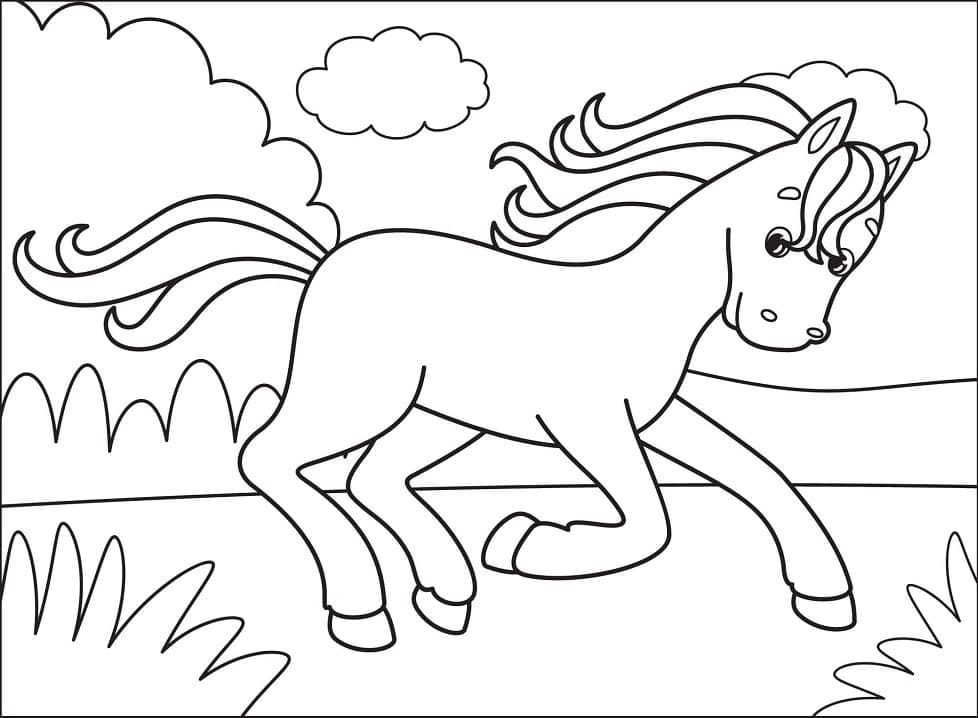 Tô Màu Con Ngựa - Sự Sáng Tạo Và Nghệ Thuật Của Trẻ Thơ - Tô màu trực tuyến