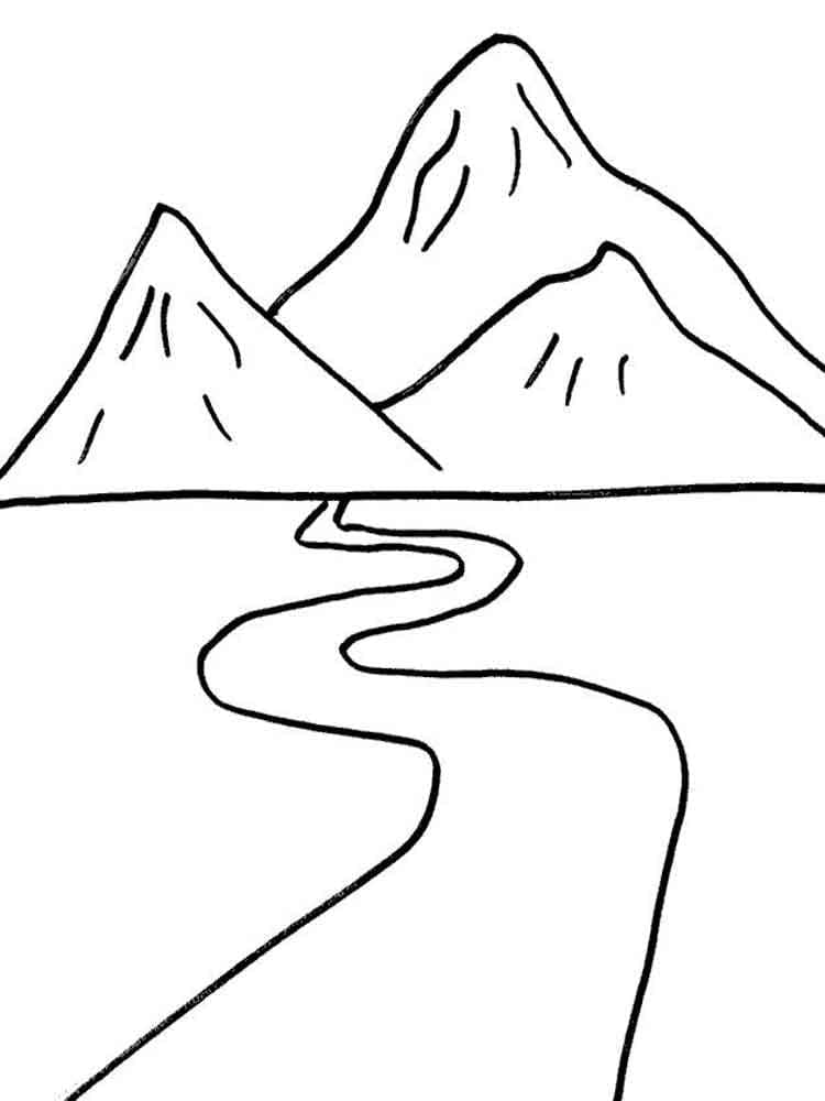 Tô màu Con Sông và Ngọn Núi