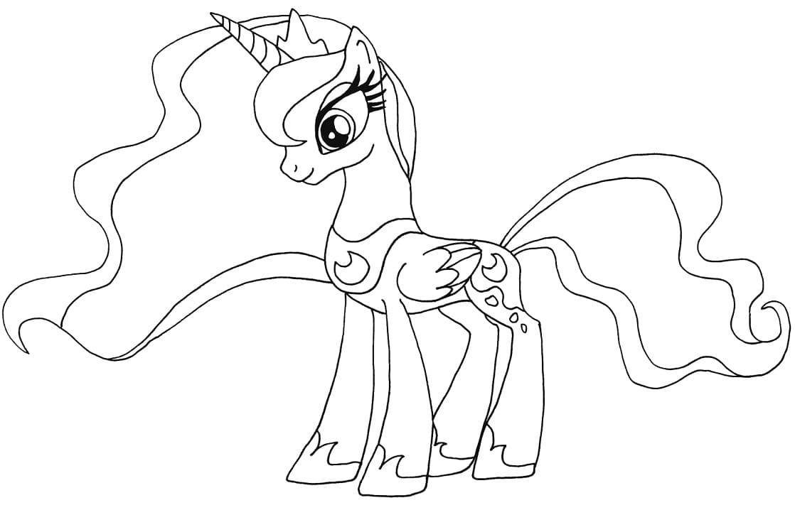 Pony Cartoon My Little Pony Coloring Pages | Unicorn coloring pages, Horse  coloring pages, My little pony printable