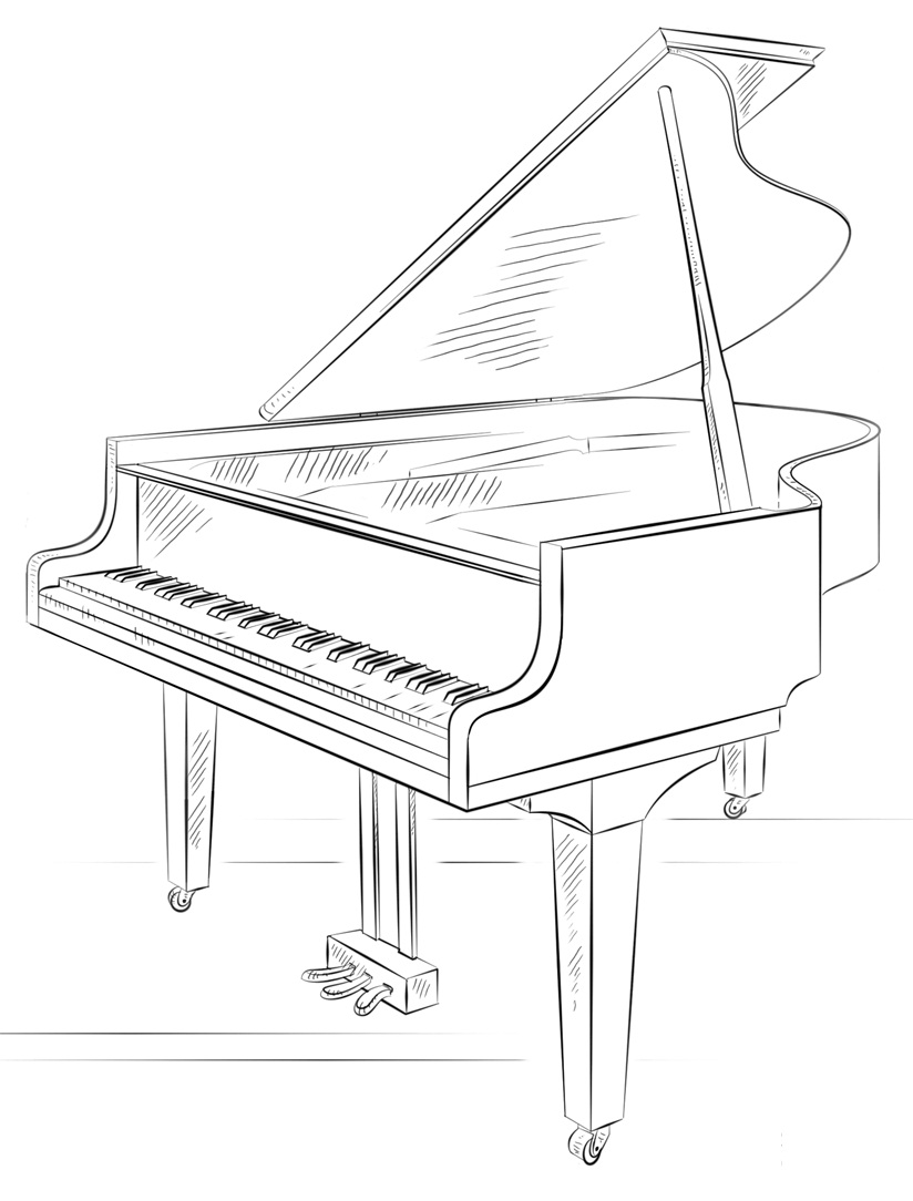 Tô màu đàn piano