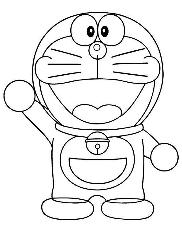 Tranh tô màu Doraemon (70) | Doraemon, Hình, Phim hoạt hình