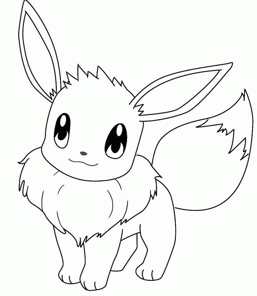 Tô màu Eevee Mỉm Cười