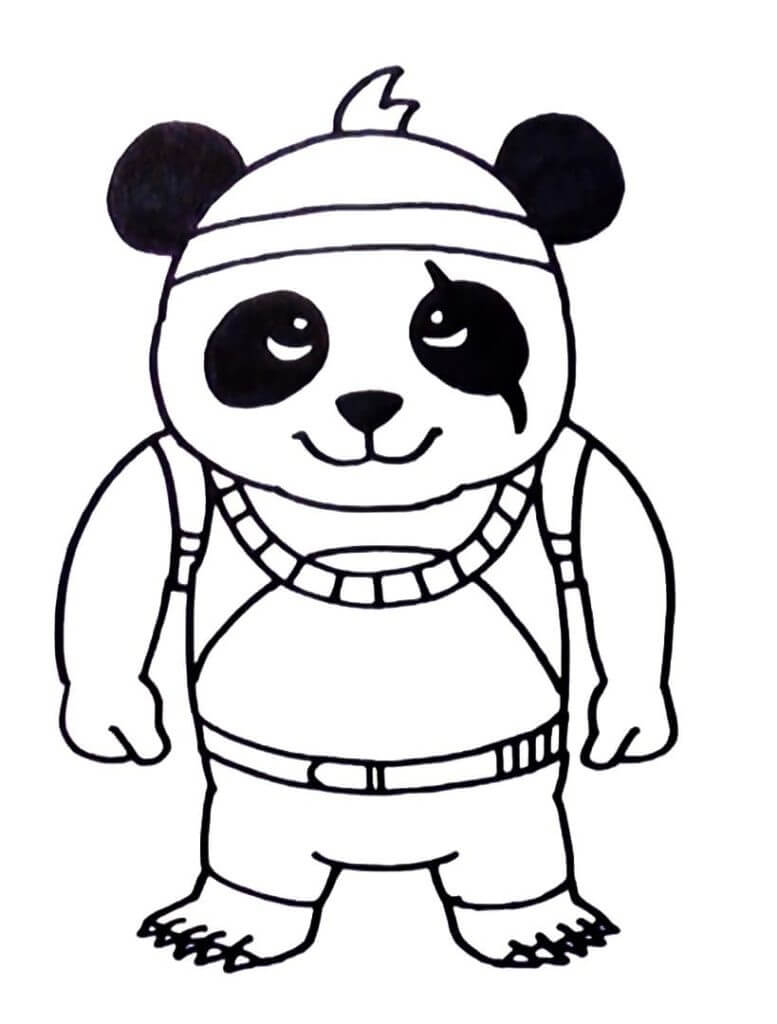 Tô màu free fire detective panda