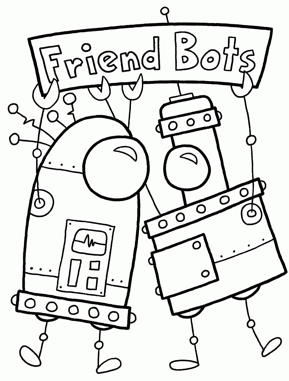 Tô màu Friend Bots