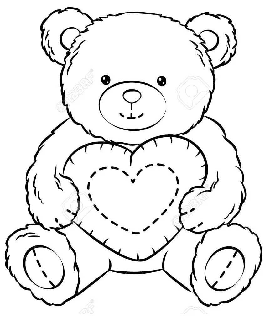 Tô Màu Gấu Teddy (Teddy Bear)