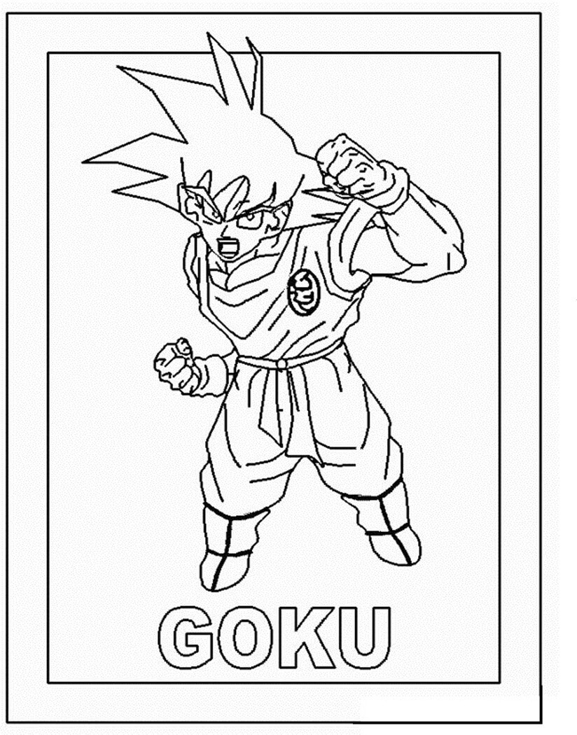 Tô màu Goku Tức Giận