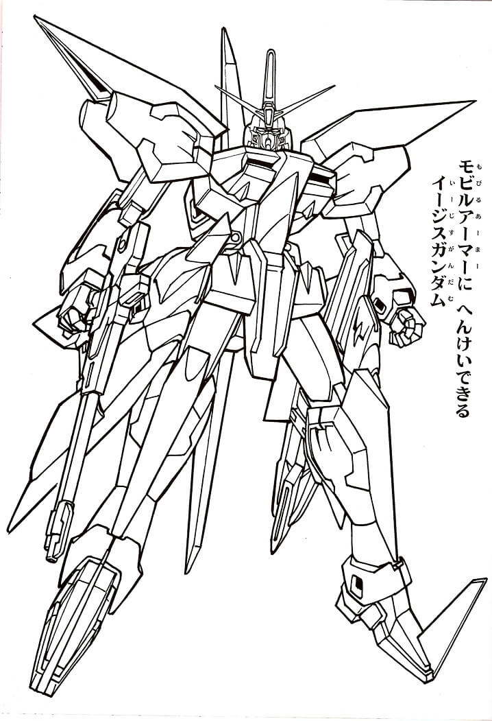 Tô màu Gundam Cầm Súng