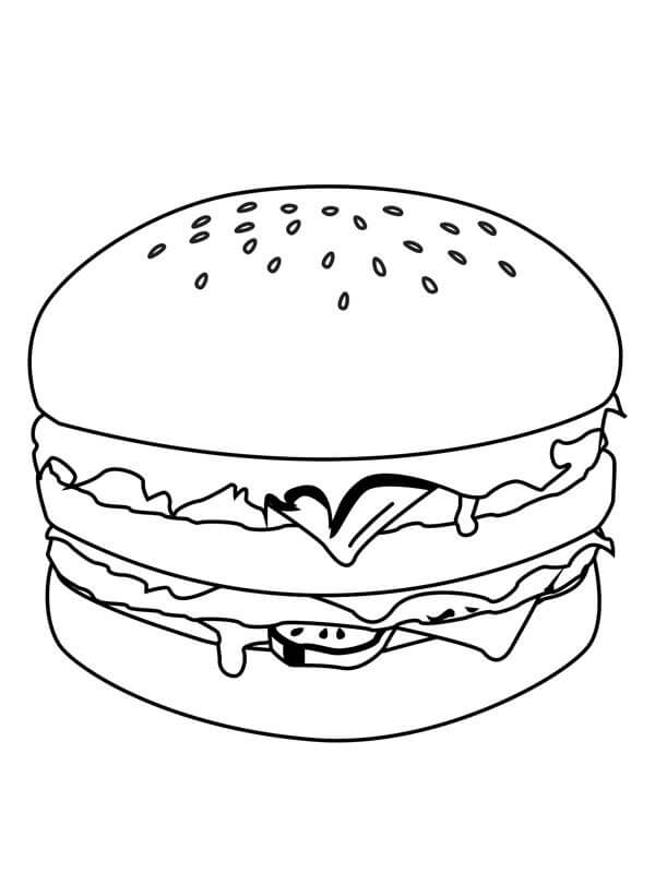 Tô màu Hamburger Đẹp Mắt