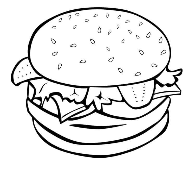 Tô màu Hamburger