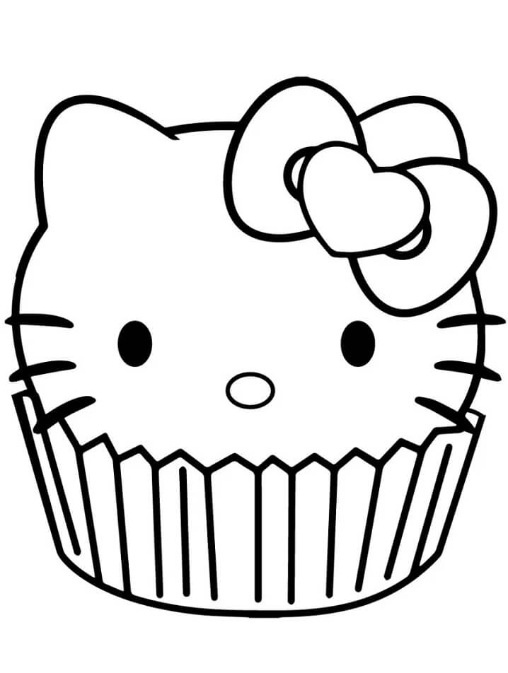 Tô màu Hello Kitty Bánh Ngọt