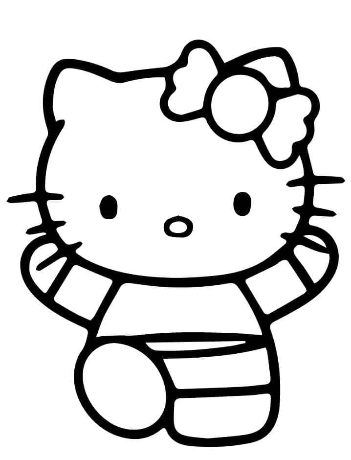 Tô màu Hello Kitty Đáng Yêu