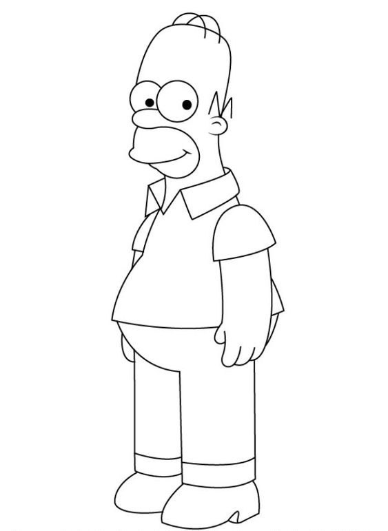 Tô màu homer simpson