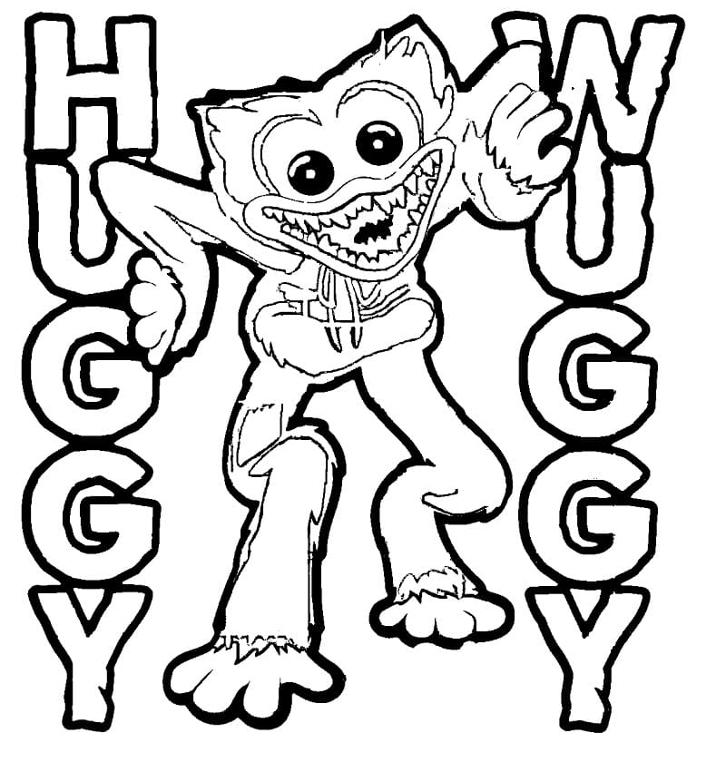 Tô màu Huggy Wuggy Quái Vật