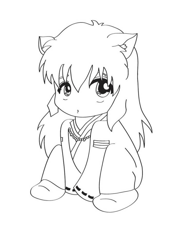 Tô màu Inuyasha Chibi