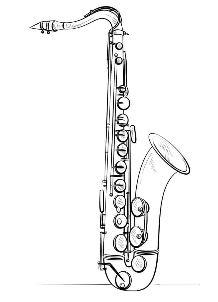 Tô màu Kèn Saxophone Đẹp Nhất