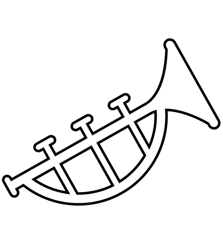 Tô màu Kèn Trumpet Đơn Giản