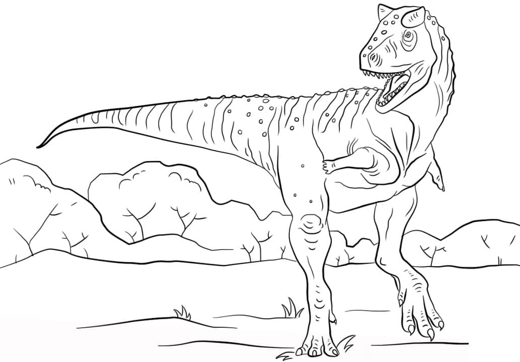 Tô màu Khủng Long Carnotaurus