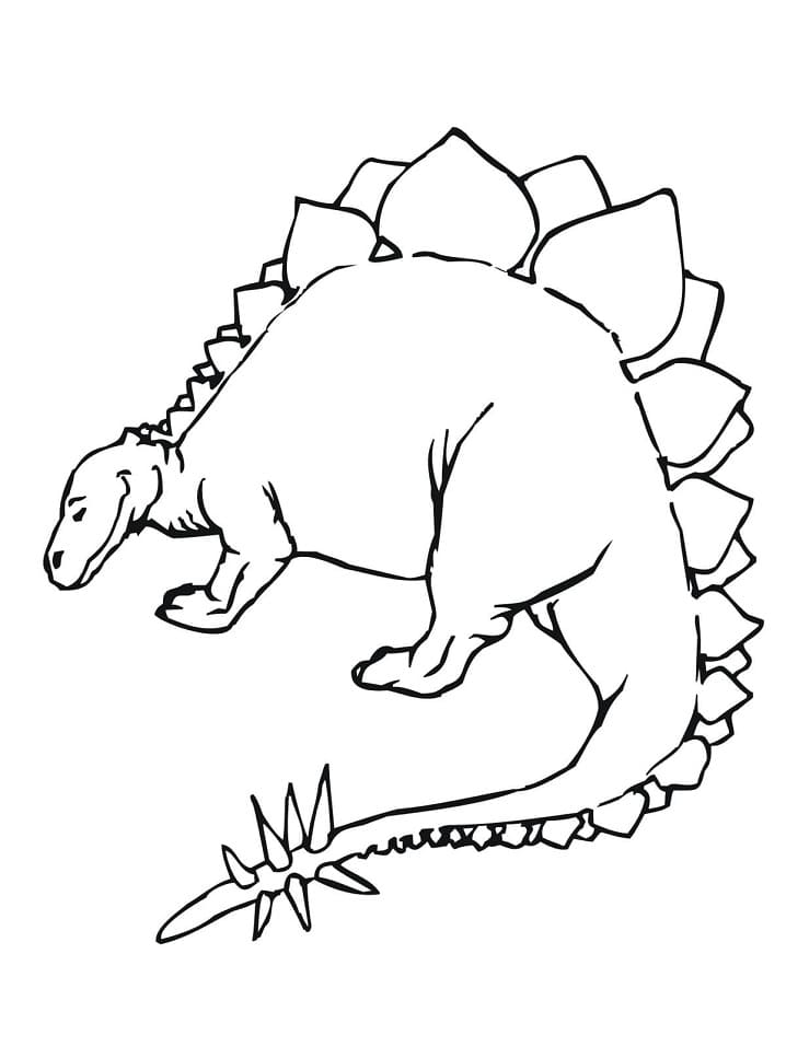 Tô màu Khủng Long Stegosaurus