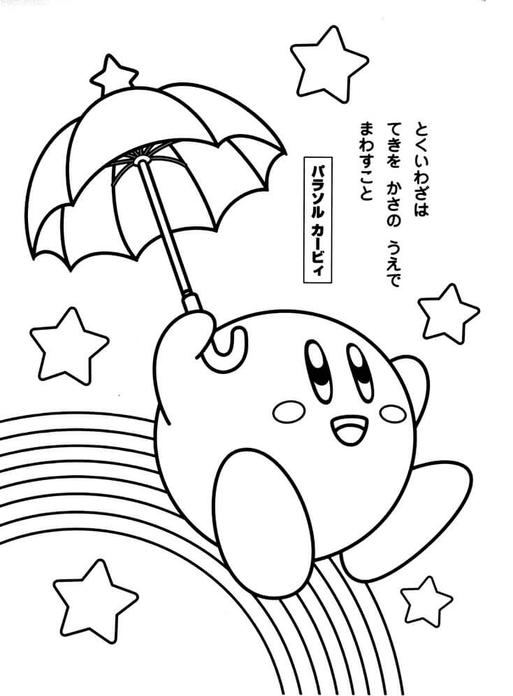 Tô màu Kirby và Cầu Vồng