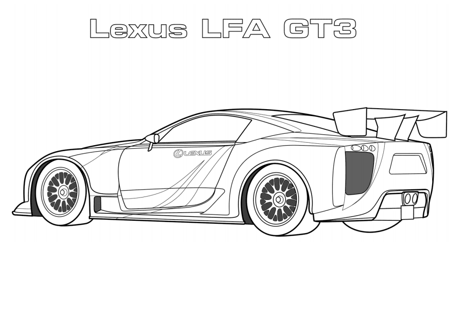 Tô màu lexus lfa gt3