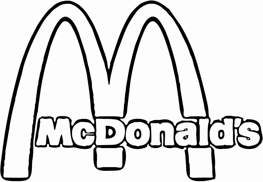 Tô màu logo của hãng mcdonald