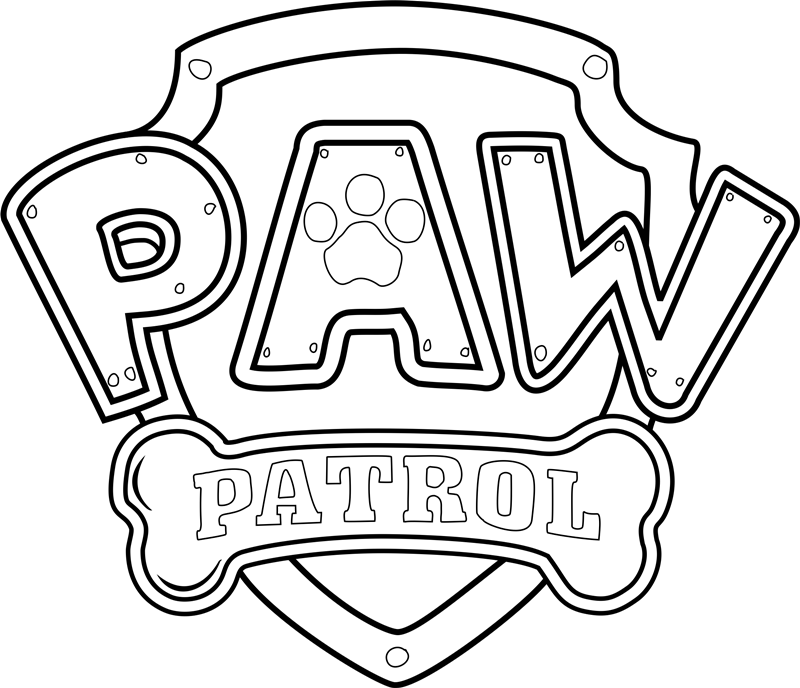 Tô màu logo của paw patrol