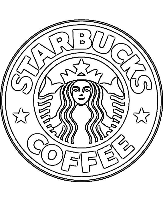 Tô màu logo của starbucks