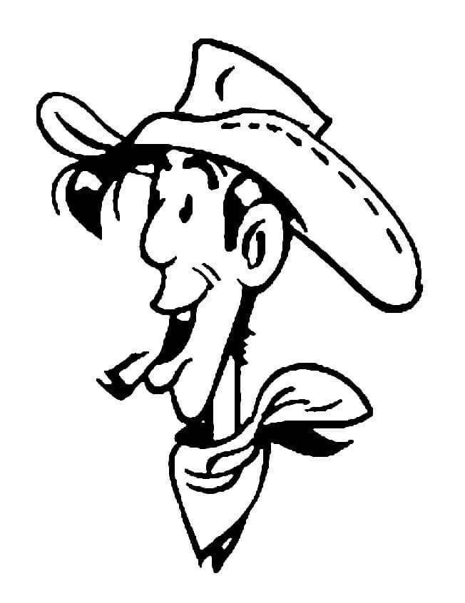 Tô màu Lucky Luke Đang Cười