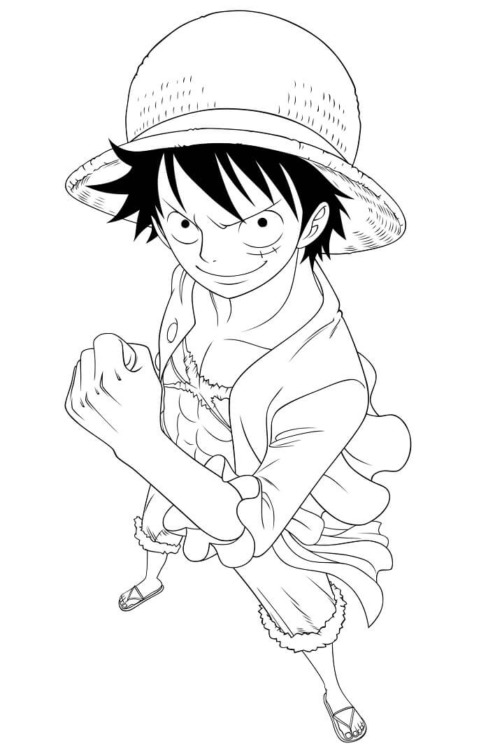 Tô màu Luffy Cười