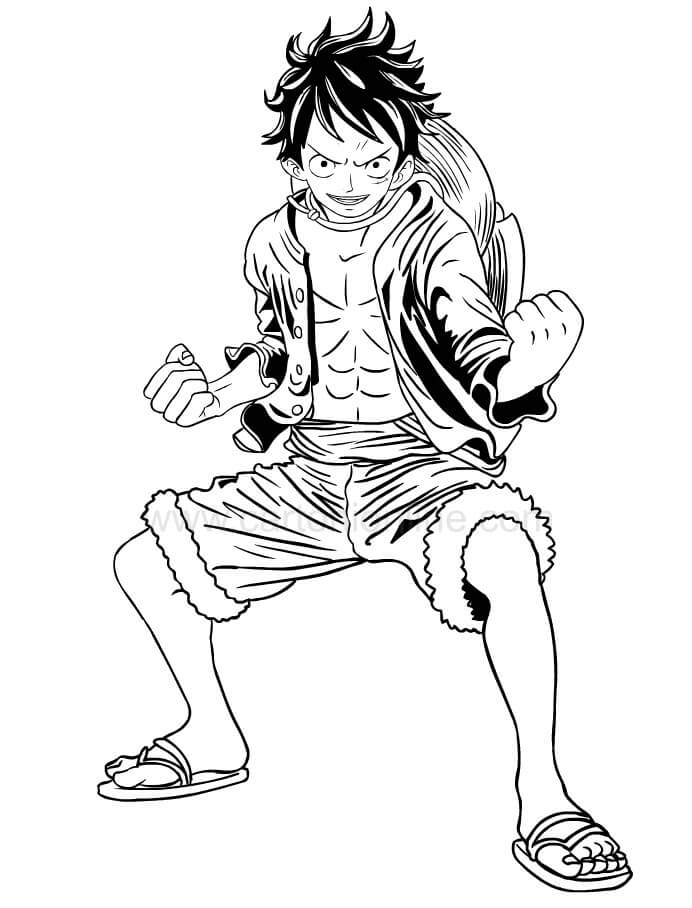 Tô màu Luffy Mạnh Mẽ