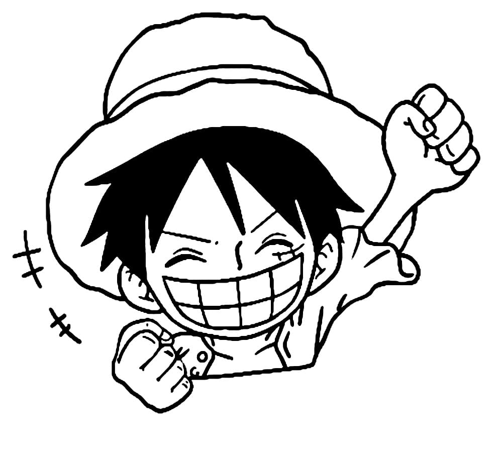 Tô màu Luffy Vui Nhộn