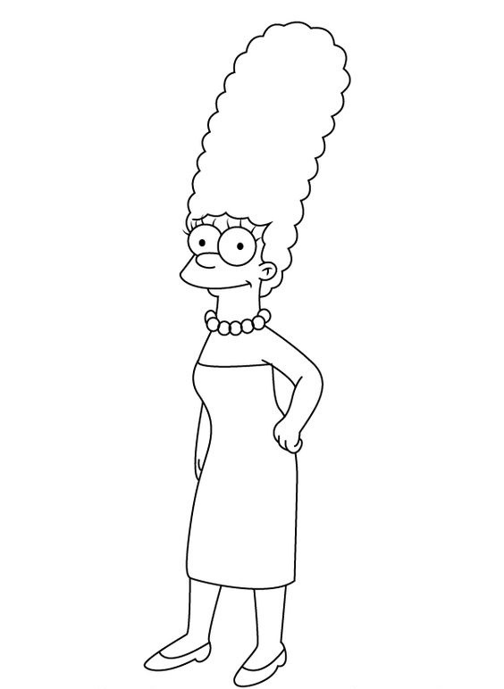 Tô màu marge simpson