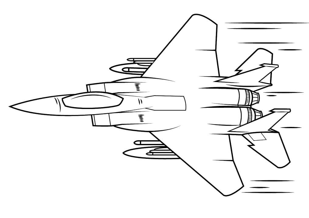 Tô màu Máy Bay Chiến Đấu Đại Bàng F-15