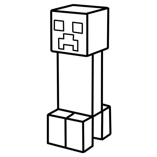 Tô màu Minecraft Creeper